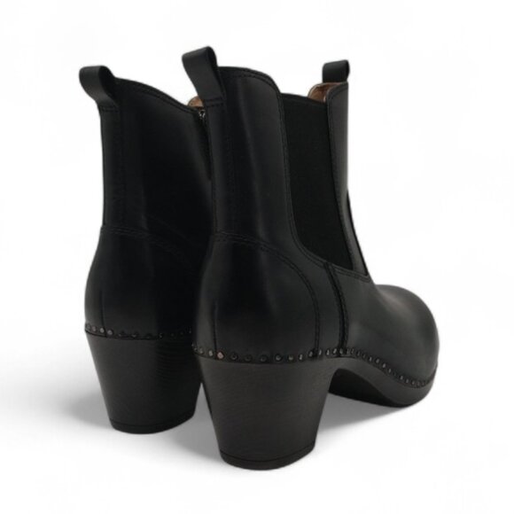 Dansko Shayna Women's Size 40 US 9.5 Black Leather Comfy Chelsea Ankle Boots - Picture 11 of 13